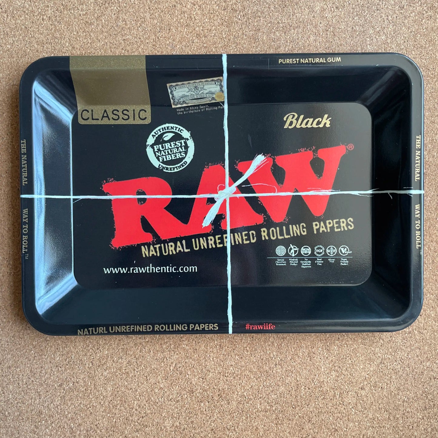 Small metal cigarette tray