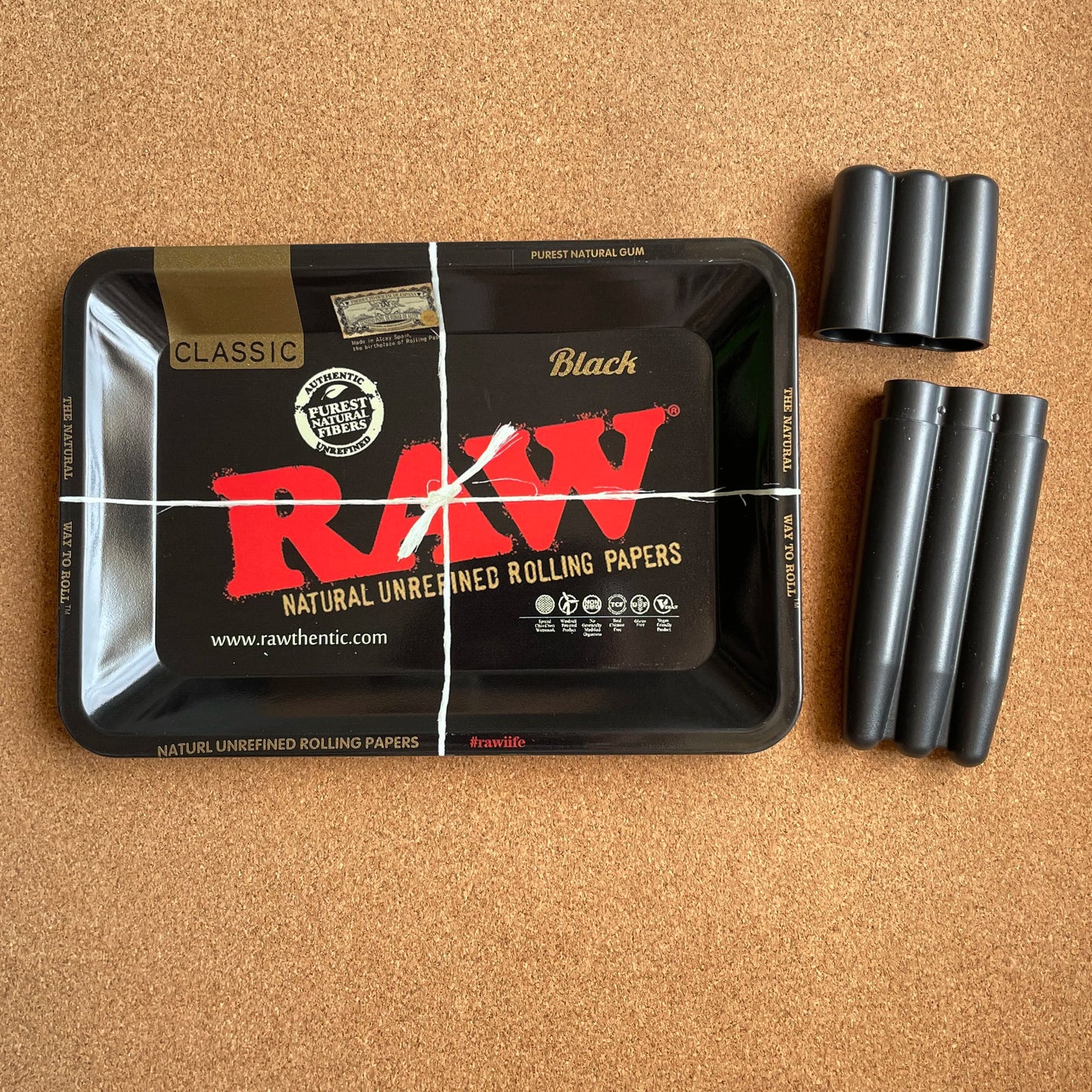 Small metal cigarette tray
