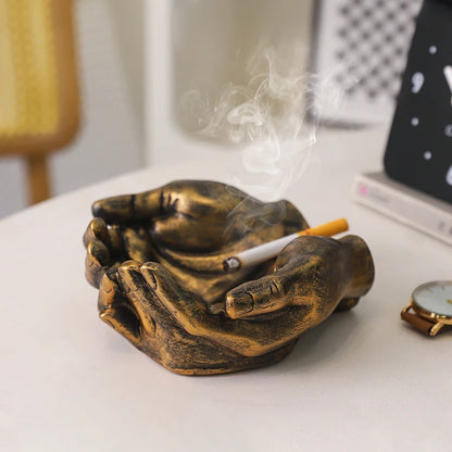 Golden Hands Ashtray