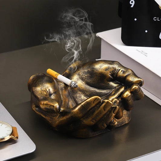 Golden Hands Ashtray