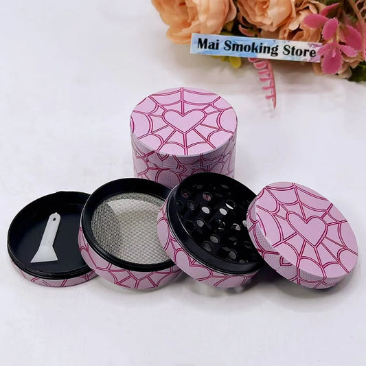 Pink Spiderweb Spice Grinder