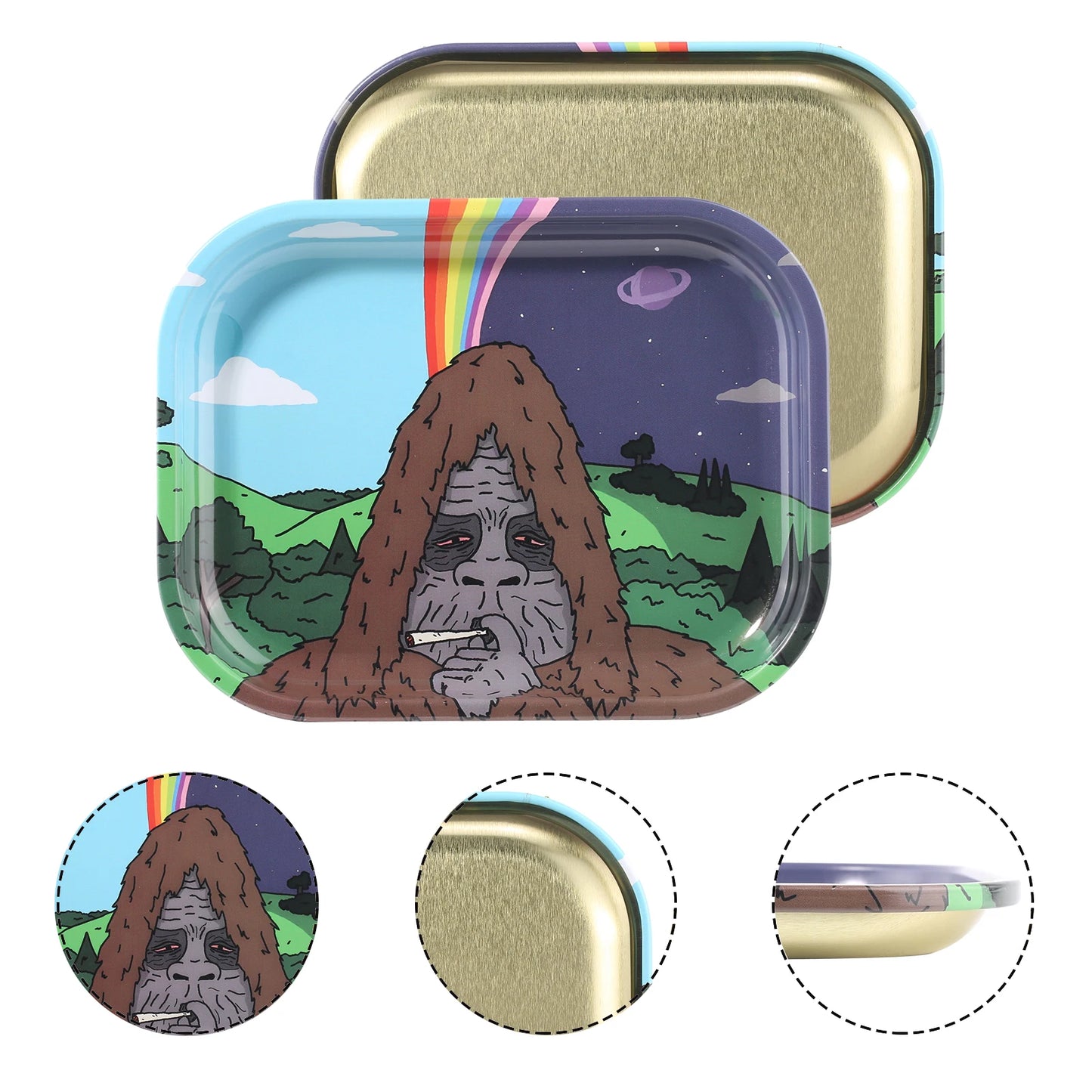 Gorilla Metal Tray and Spice Grinder
