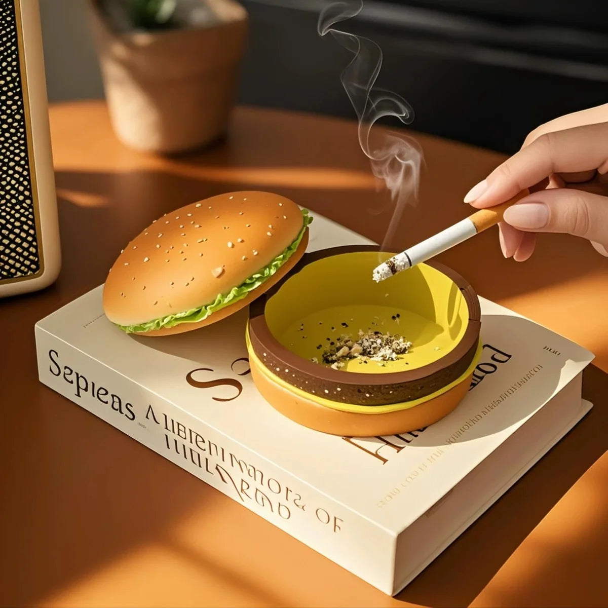 Cheeseburger Ashtray