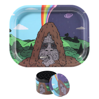 Gorilla Metal Tray and Spice Grinder
