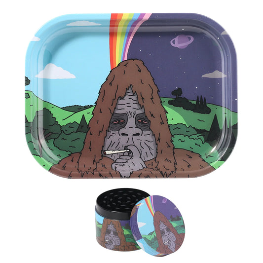 Gorilla Metal Tray and Spice Grinder