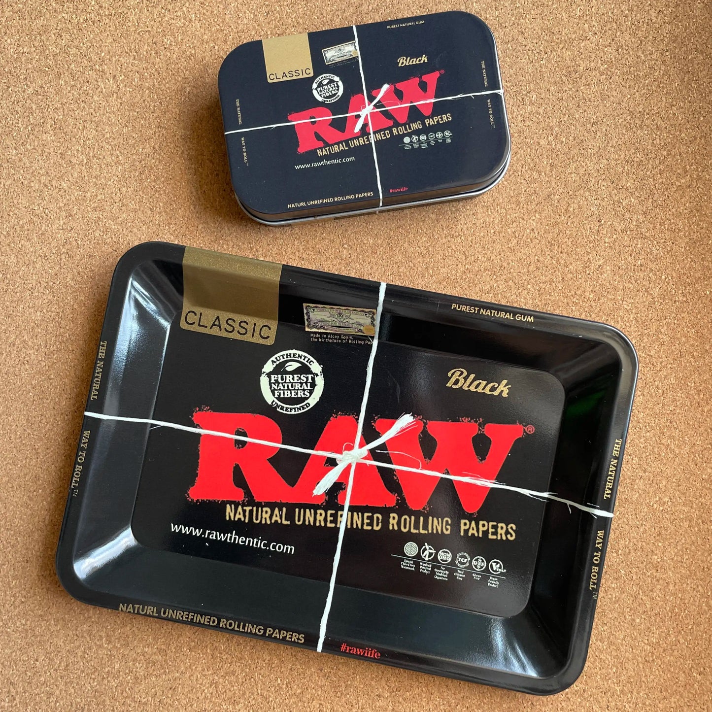 Small metal cigarette tray