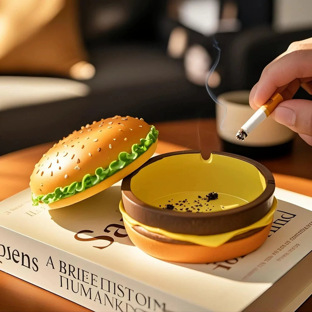 Cheeseburger Ashtray